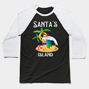 Santa's Island Baseball T-Shirt